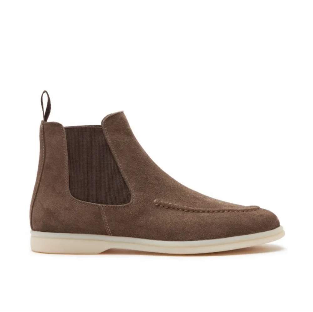 SCAROSSO SUEDE CHELSEA BOOT SZ 37 - Picture 1 of 7
